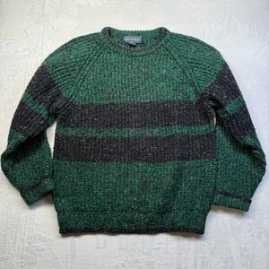 VTG Christopher Hayes‎ Sweater Mens Medium Green Acrylic Wool Pullover